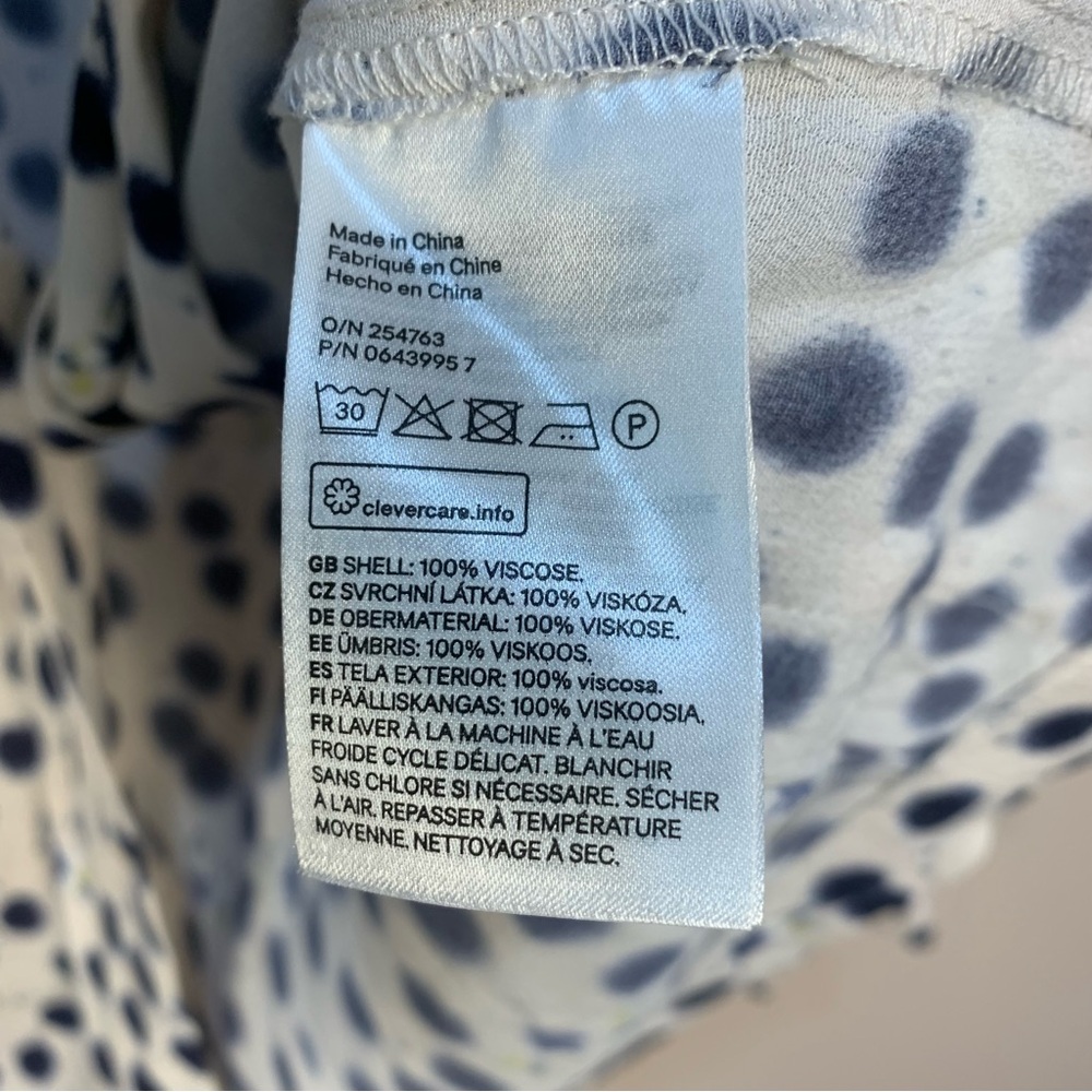 H&M X Anna Glover Lightweight Viscose Bee Dotted Print Blazer Jacket - Picture 11 of 12